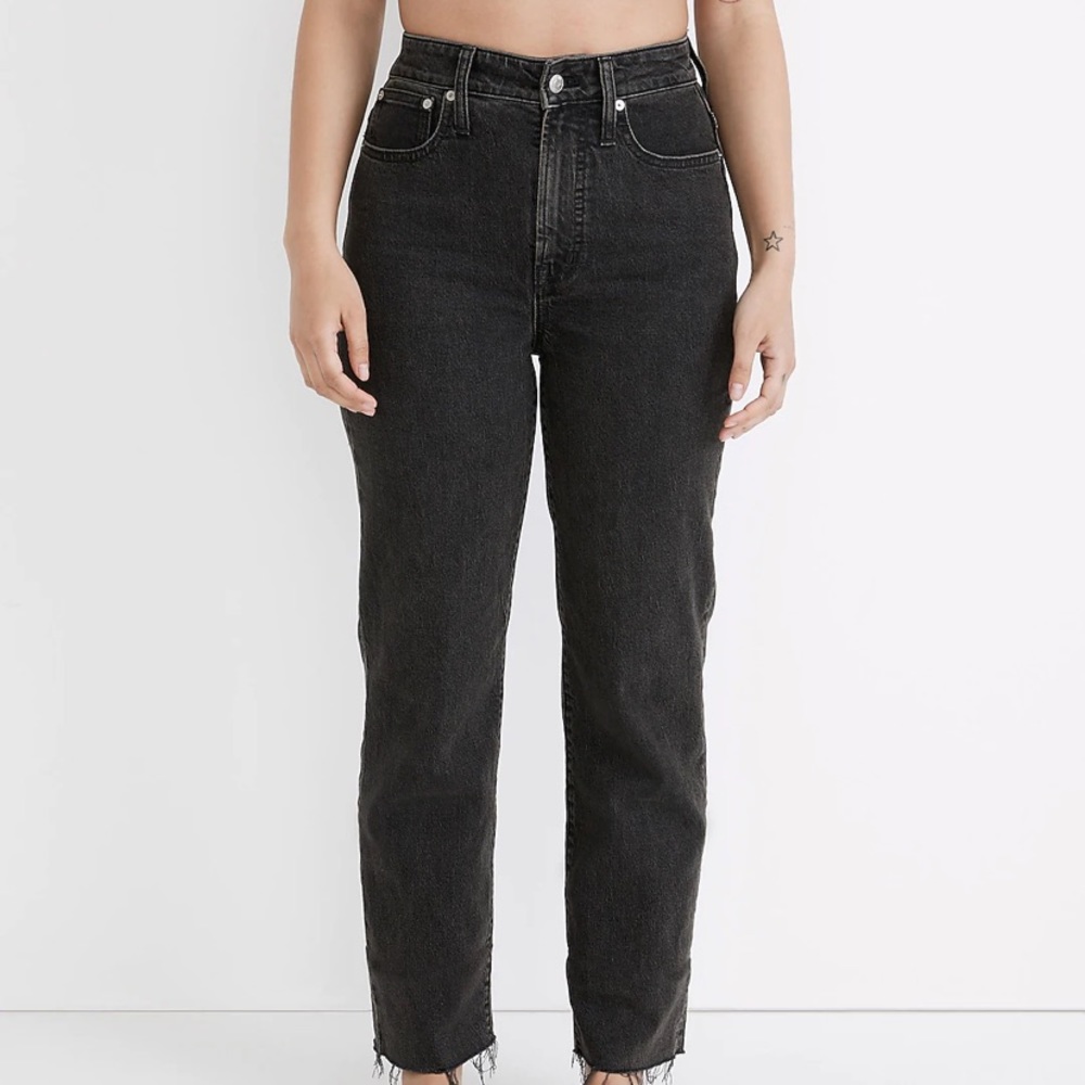 Madewell The Curvy Petite Perfect Vintage Straight Jean in Lunar Wash size 24 P